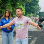 Alcalde Castañeda supervisó trabajos de bacheo y asfaltado en Yagua